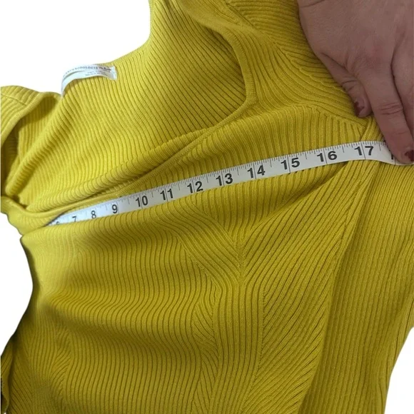 Anthropologie Lime Long Sleeve Top - Picture 4 of 6